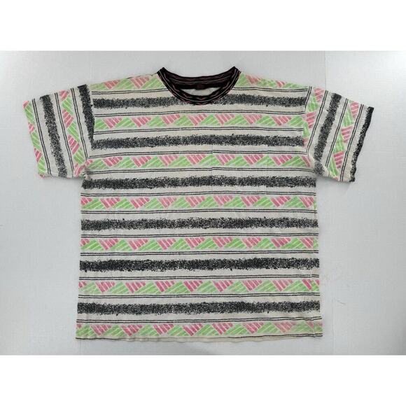 Sight USA Other - Vtg T Shirt Mens Size S/M Surf Hippie Boho Knit Skater Pacific Coastal Art 80’s‌